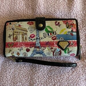 Colorful Paris-Themed Wallet